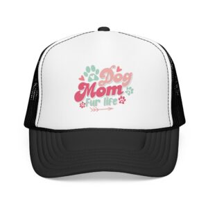 Dog Mom paw print design Foam Trucker Hat | Fur Life