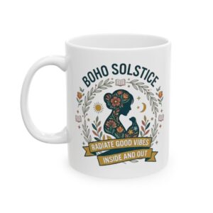 Bookish Floral Wreath Mug | Ceramic Coffee Cup 11oz 15oz