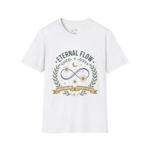 Eternal Flow Infinity Design T-Shirt | Sun Moon Laurel Graphic