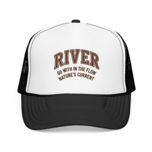 River Go With The Flow Trucker Hat | Outdoor Nature Mesh Cap