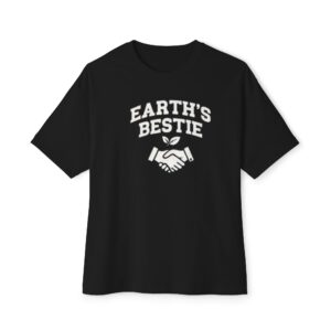 Earth's Bestie T-Shirt | Handshake & Leaf Graphic Tee