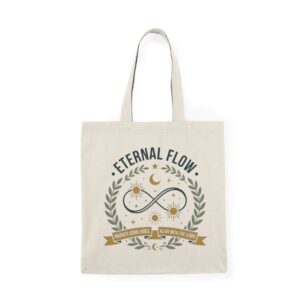 Eternal Flow tote bag | Infinity Sun Moon Laurel design