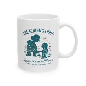 The Best Mother, Mug | Floral Script Ceramic Coffee Cup, Mother's Day