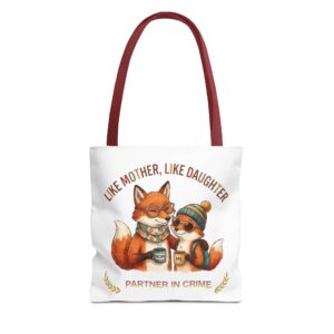 Like Mother Like Daughter fox illustration Tote Bag | Partner in Crime family design