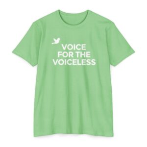 Voice For The Voiceless T-Shirt | Dove Animal Rights Advocacy Tee
