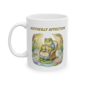 Motherhood Illustration Mug | Mama Sloth Floral Design, Ceramic Coffee Cup