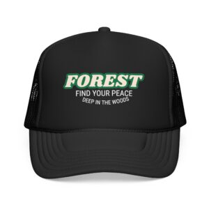 Forest Find Your Peace Trucker Hat | Outdoor Camping Nature Mesh Cap
