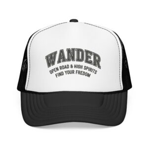 Wander open road & high spirits Trucker Hat | Mesh Foam Cap