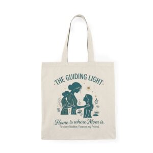 The Guiding Light mom and child illustration Tote Bag | Home is where Mom is