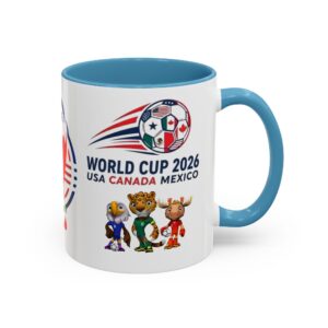 World Cup 2026 Mascots Mug | USA Canada Mexico Soccer Tournament Coffee Cup