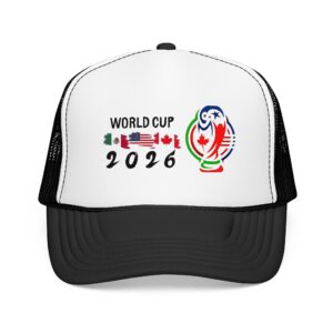 World Cup 2026 Soccer Logo Foam Trucker Hat | USA Mexico Canada