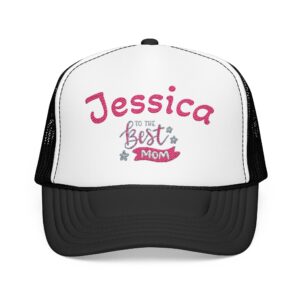 Personalized Best Mom Foam Trucker Hat | Personalized Name Mom Cap