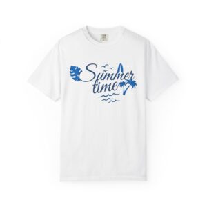 Summertime Surf Tee | T-Shirt, Beach Palm Surfboard Design