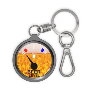 Beer Level Gauge Keyring Tag | Beer Fuel Gauge Keychain