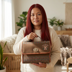 Mama Jessica pattern Waterproof Canvas Bag | Boho Aztec print