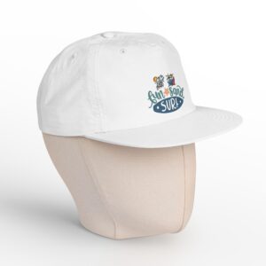 Sunset Surf Palm Illustration Cap | Surf Cap