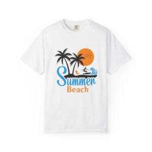 Summer Beach Palm Trees T-shirt | Surf Fun Sand Graphic Tee