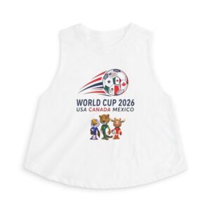 World Cup 2026 Mascots Crop Top | USA Canada Mexico Soccer Tournament