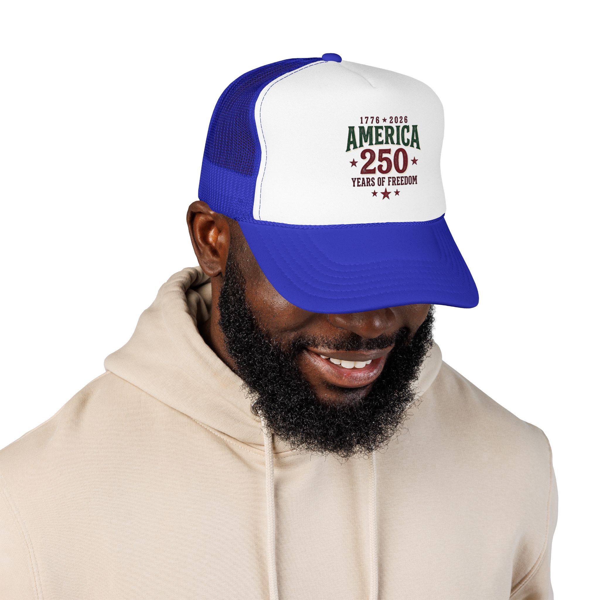 America 250 Foam Trucker Hat | Vintage Patriotic USA Celebration - Görsel 35