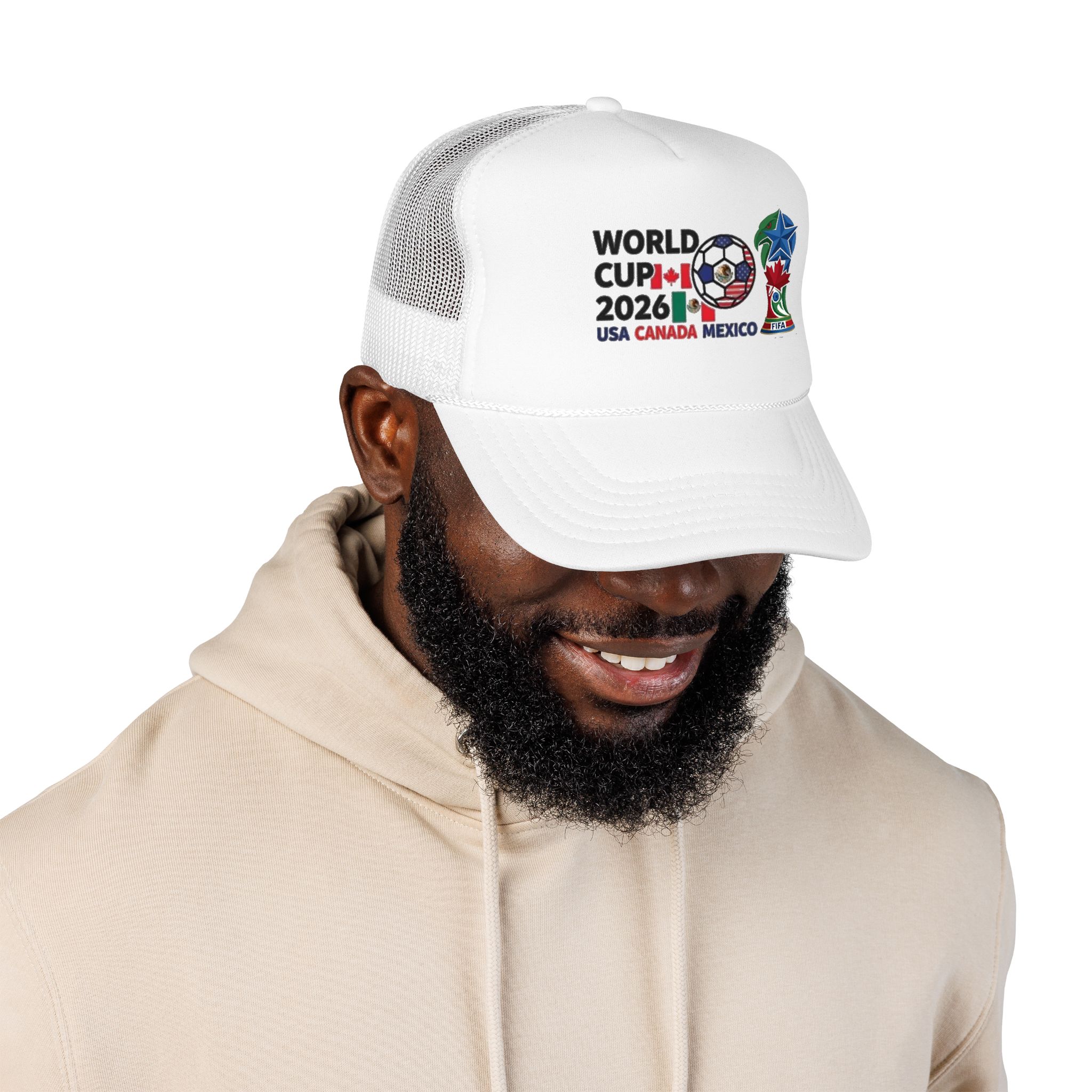 World Cup 2026 Soccer Logo Foam Trucker Hat | USA Canada Mexico - Görsel 39