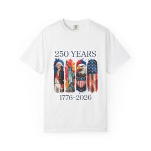 250 Years America 1776-2026 T-Shirt | Patriotic Eagle, Liberty, Flag