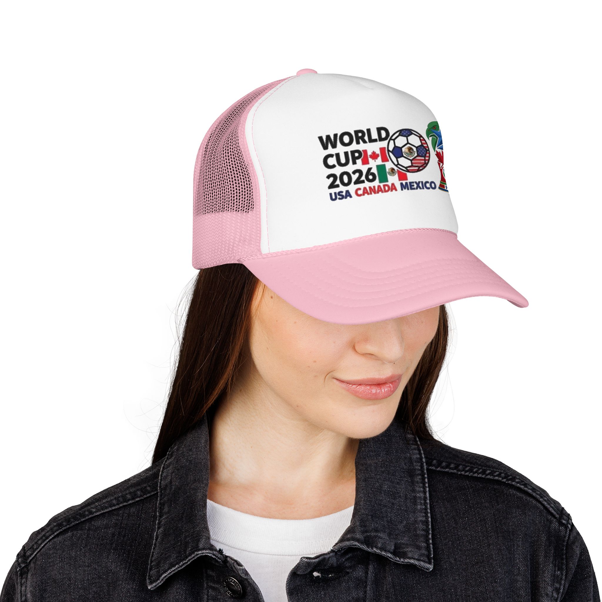 World Cup 2026 Soccer Logo Foam Trucker Hat | USA Canada Mexico - Görsel 24