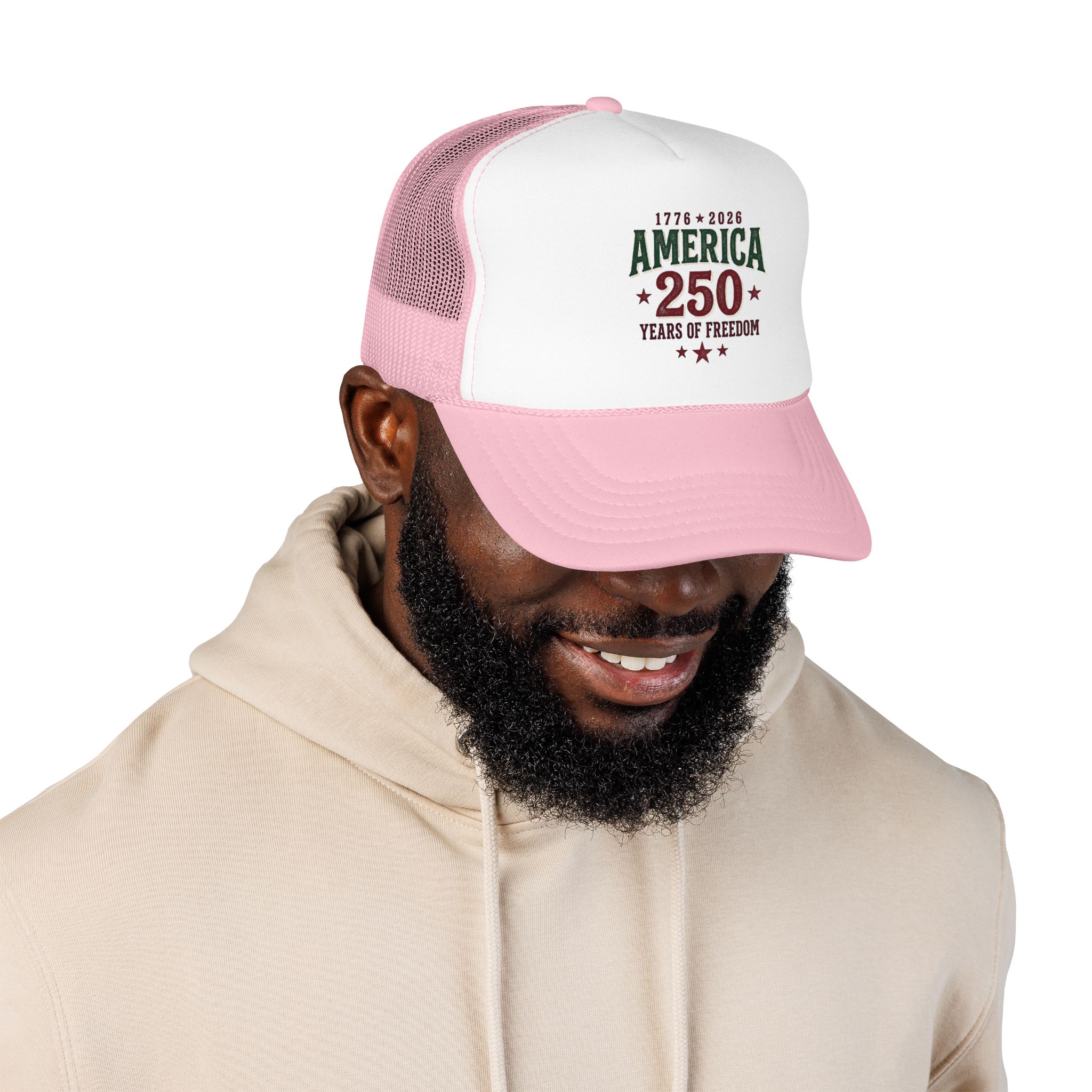 America 250 Foam Trucker Hat | Vintage Patriotic USA Celebration - Görsel 23