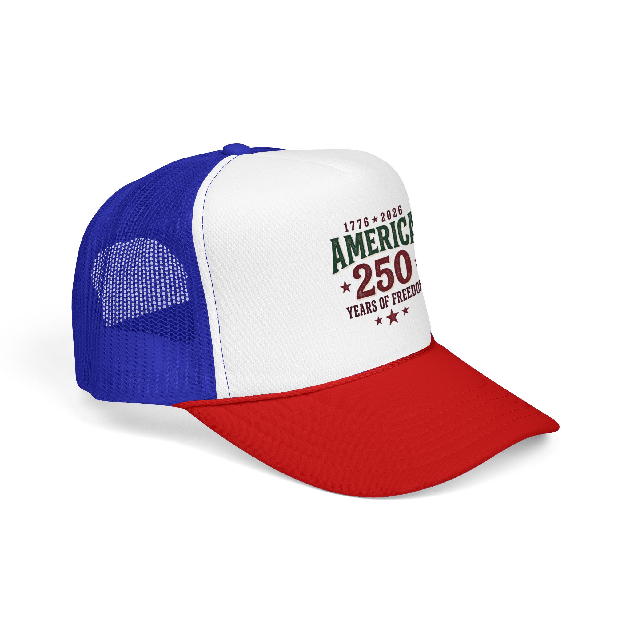 America 250 Foam Trucker Hat | Vintage Patriotic USA Celebration - Görsel 30