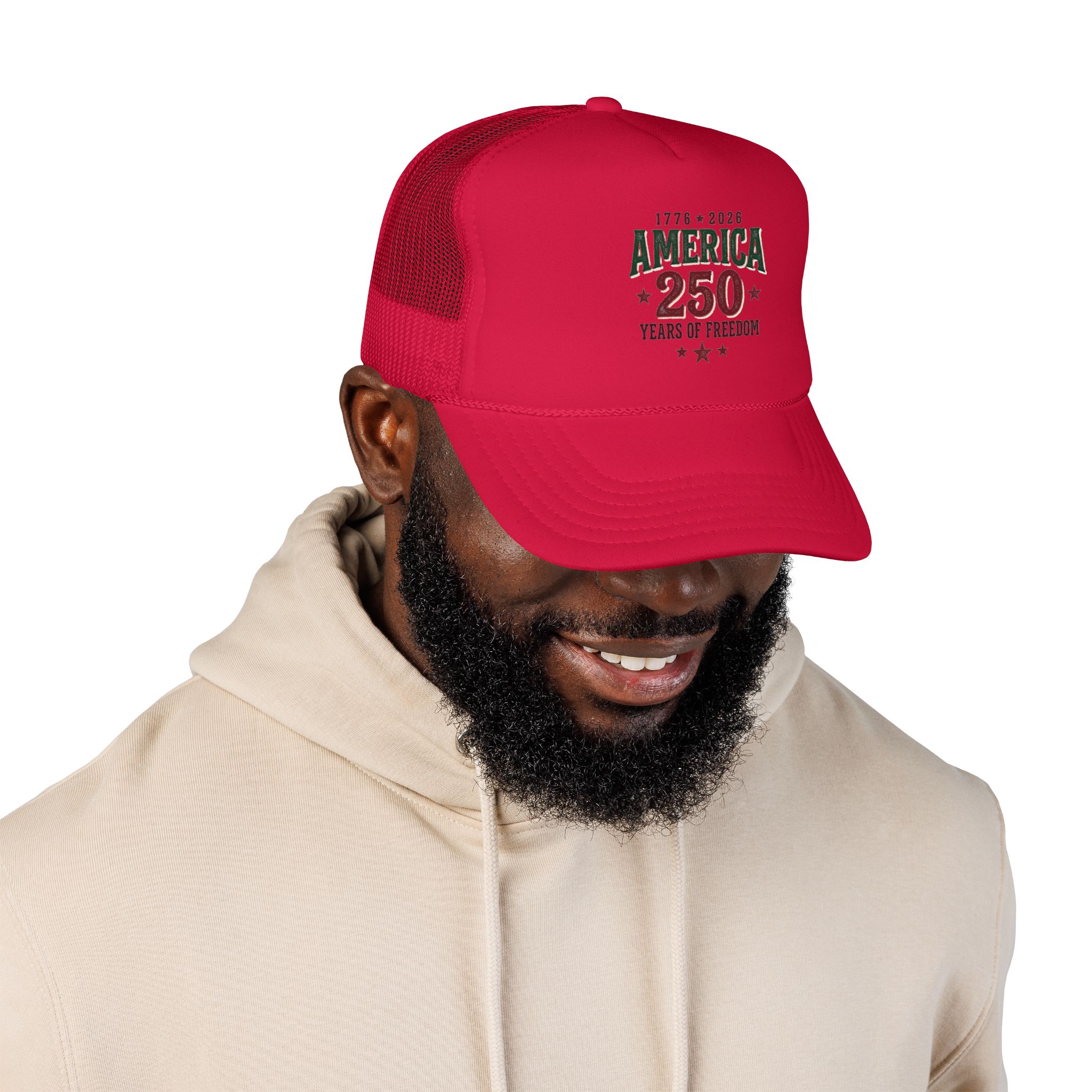 America 250 Foam Trucker Hat | Vintage Patriotic USA Celebration - Görsel 43