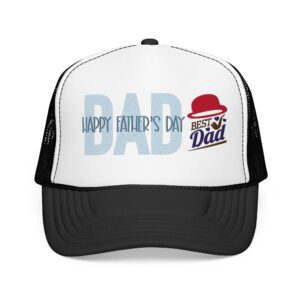 Happy Father's Day DAD Foam Trucker Hat | Best Dad Badge