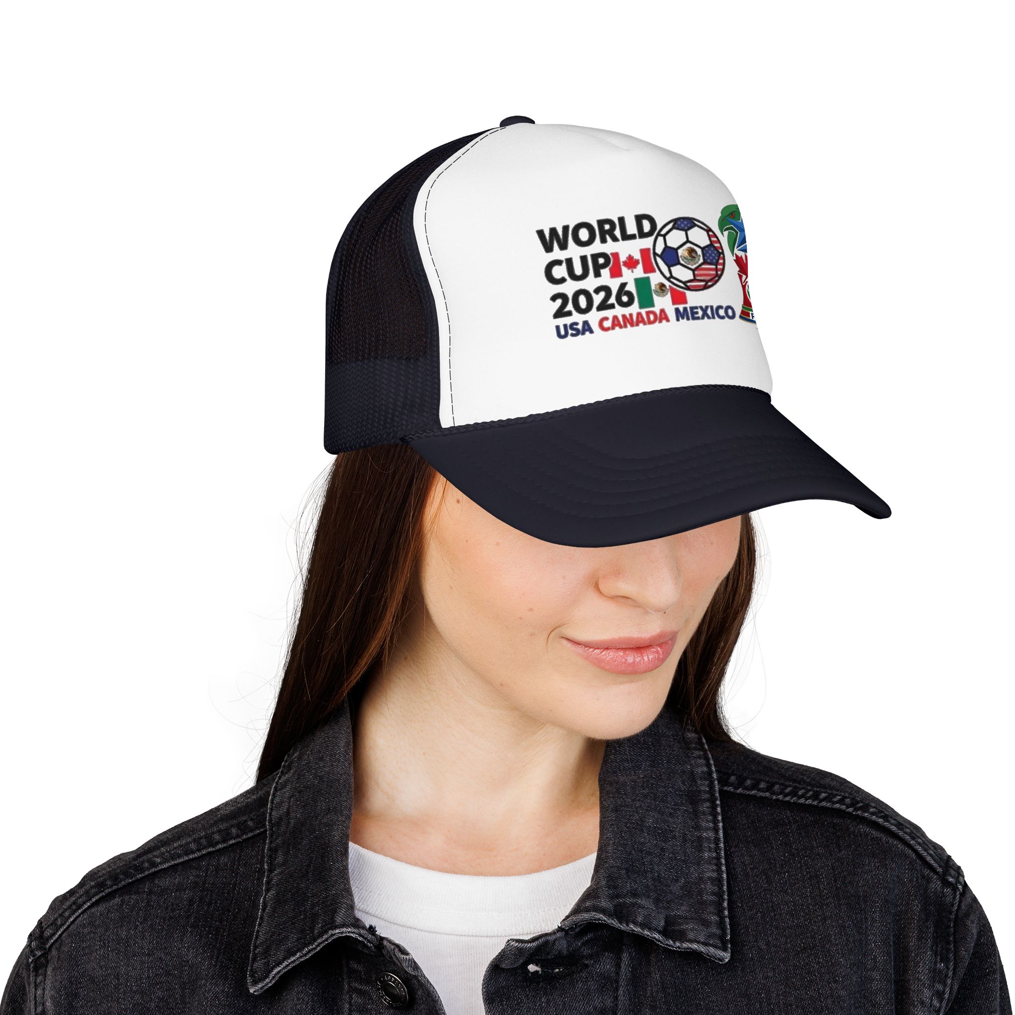 World Cup 2026 Soccer Logo Foam Trucker Hat | USA Canada Mexico - Görsel 28