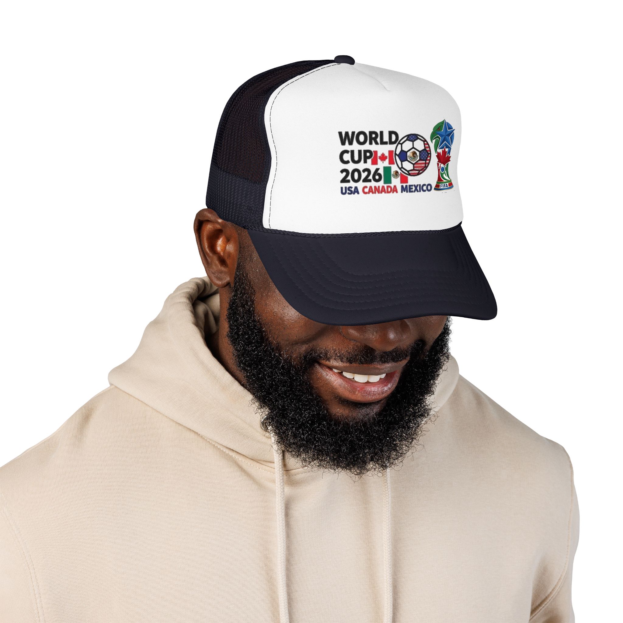 World Cup 2026 Soccer Logo Foam Trucker Hat | USA Canada Mexico - Görsel 27