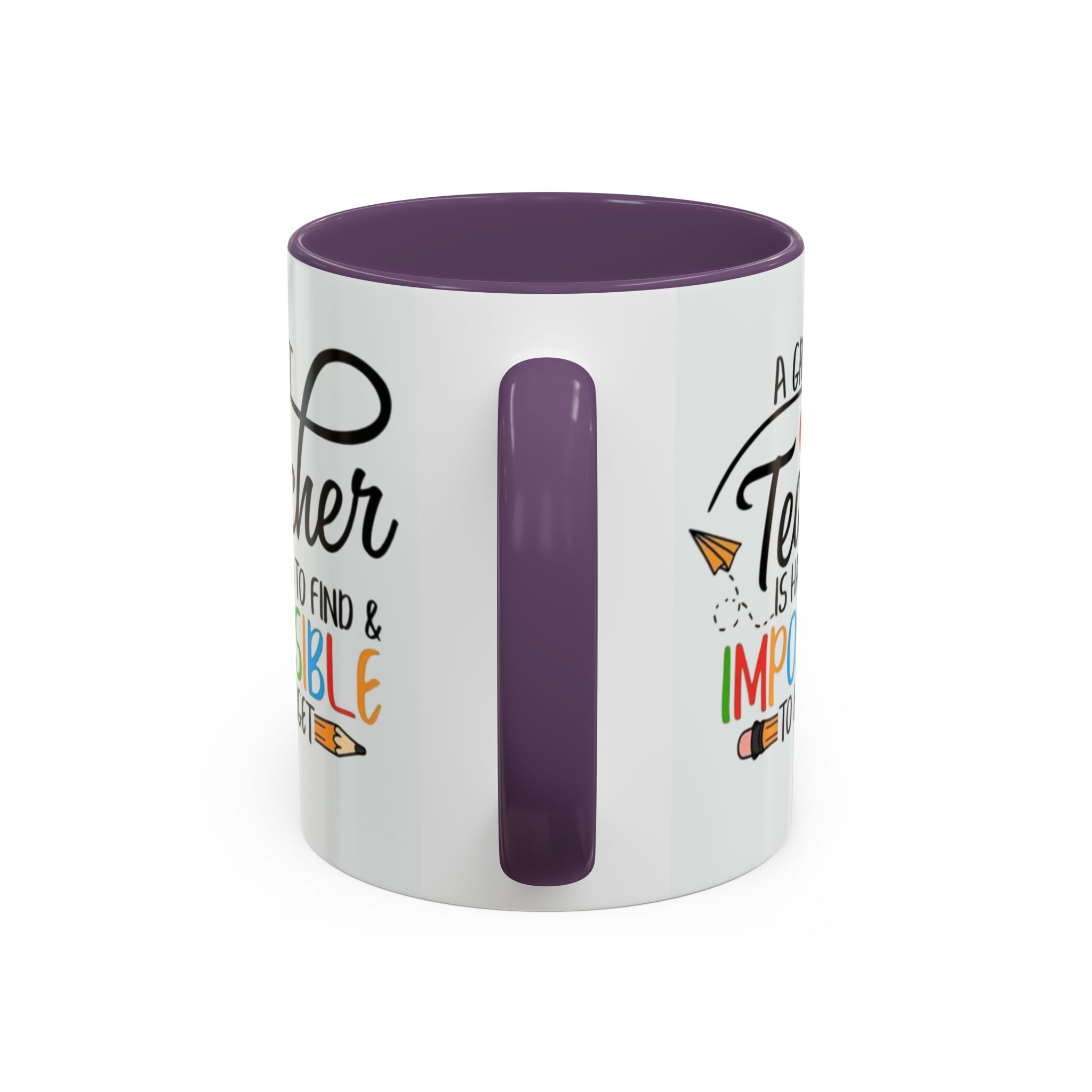 A Great Teacher Is Hard to Find Impossible to Forget Coffee Mug | Accent Mug (11/15oz) - Görsel 36