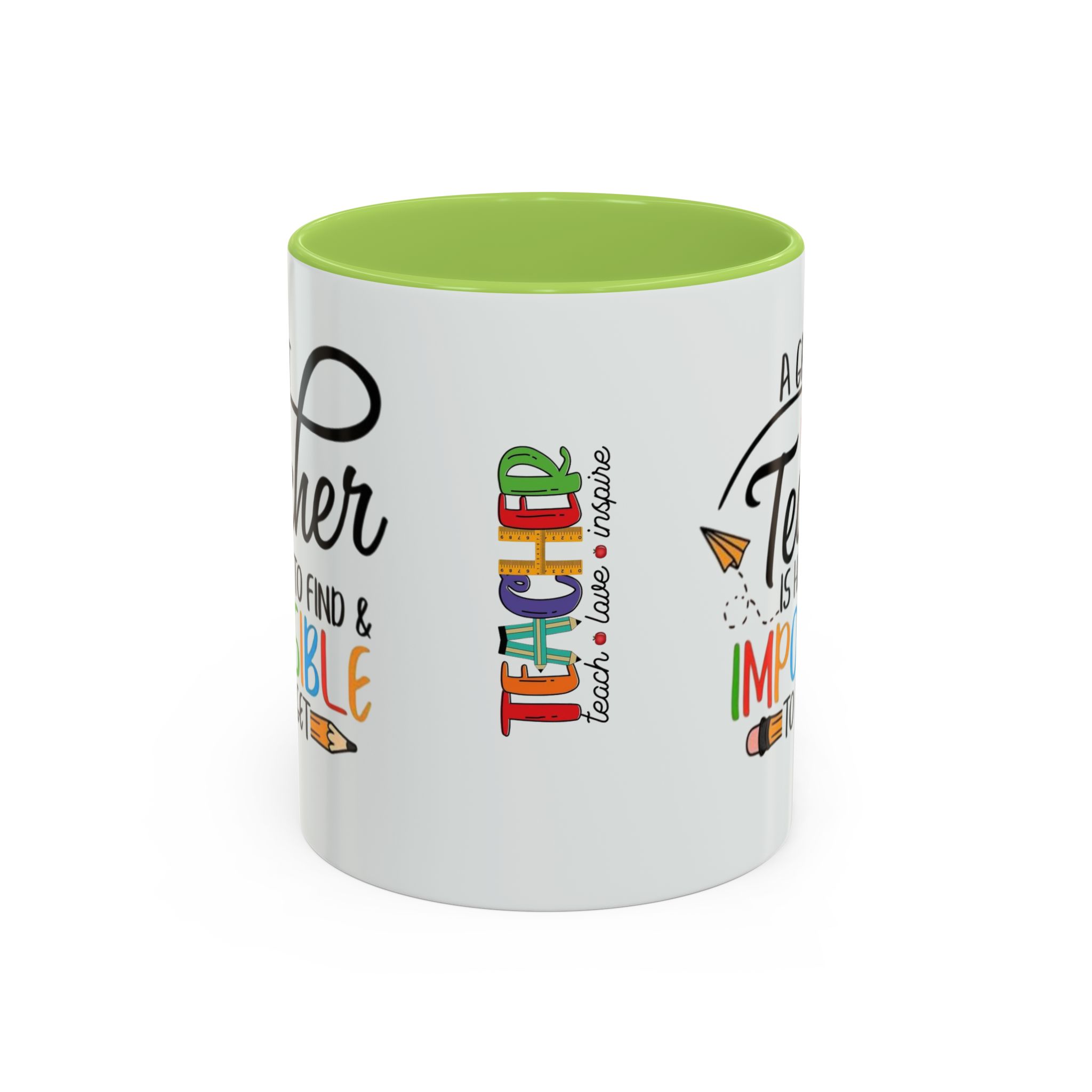 A Great Teacher Is Hard to Find Impossible to Forget Coffee Mug | Accent Mug (11/15oz) - Görsel 29