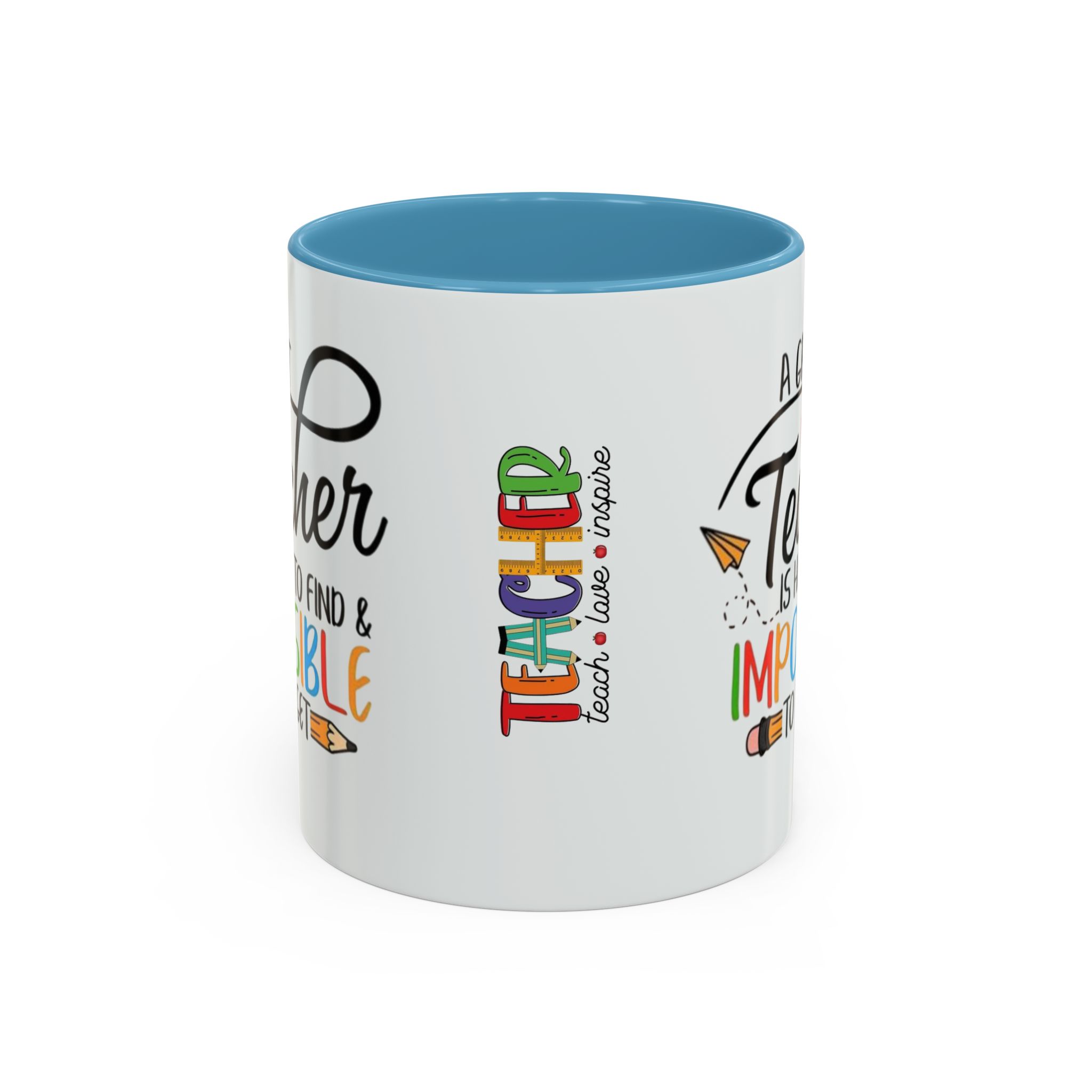 A Great Teacher Is Hard to Find Impossible to Forget Coffee Mug | Accent Mug (11/15oz) - Görsel 17