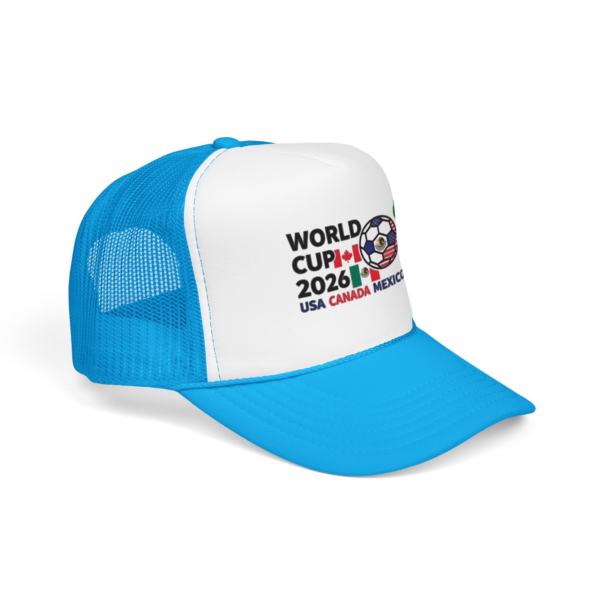 World Cup 2026 Soccer Logo Foam Trucker Hat | USA Canada Mexico - Görsel 6