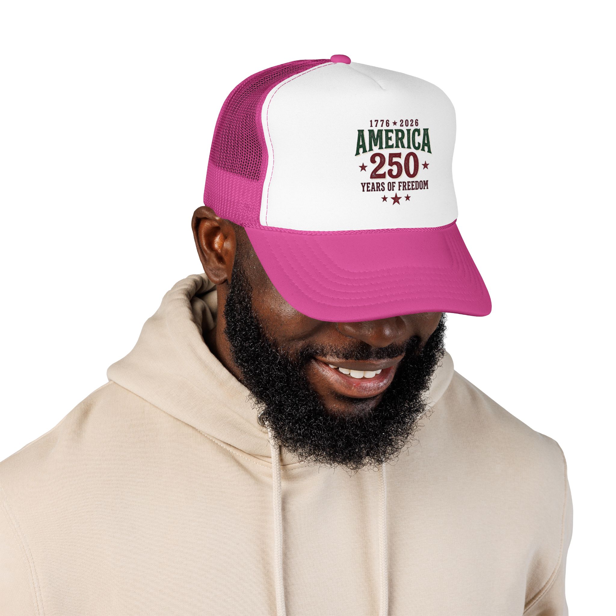 America 250 Foam Trucker Hat | Vintage Patriotic USA Celebration - Görsel 15