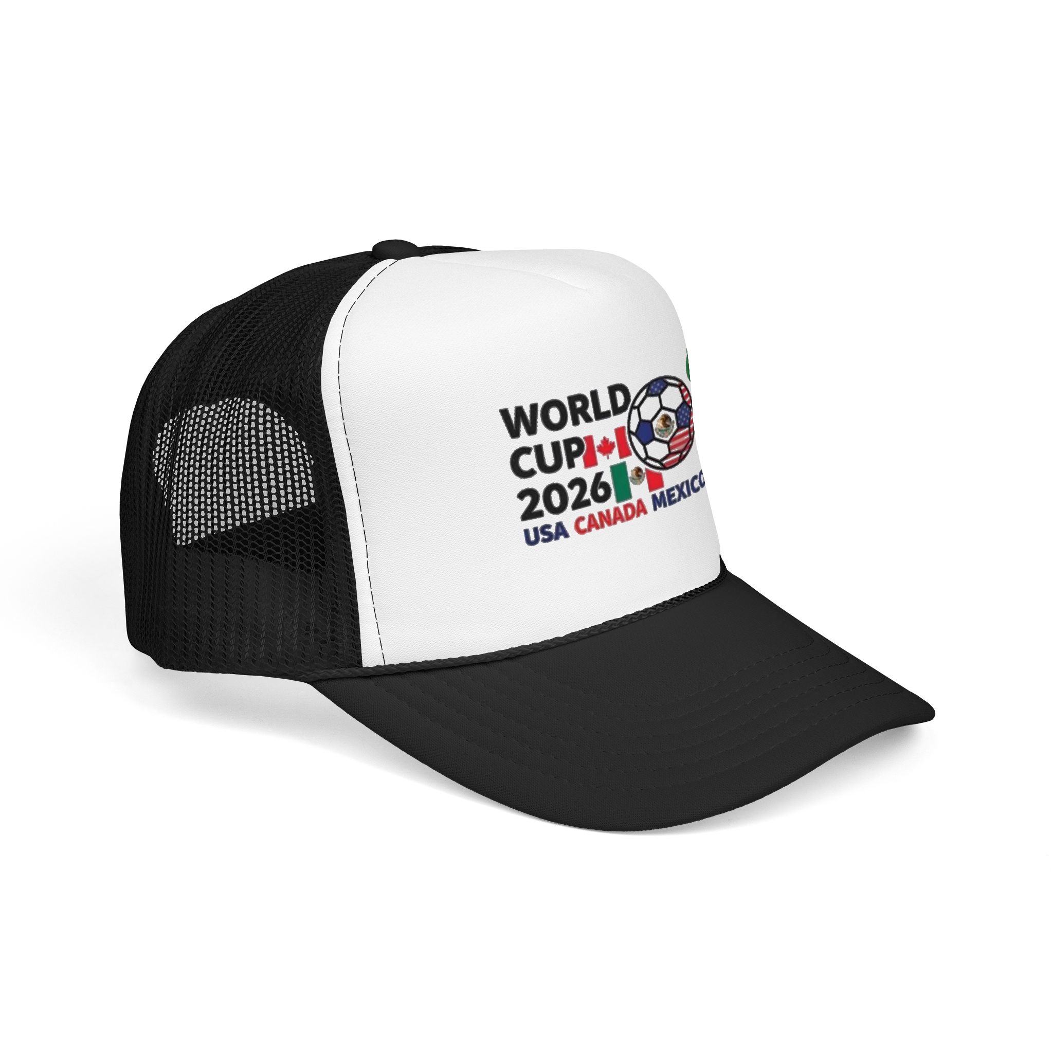 World Cup 2026 Soccer Logo Foam Trucker Hat | USA Canada Mexico - Görsel 2