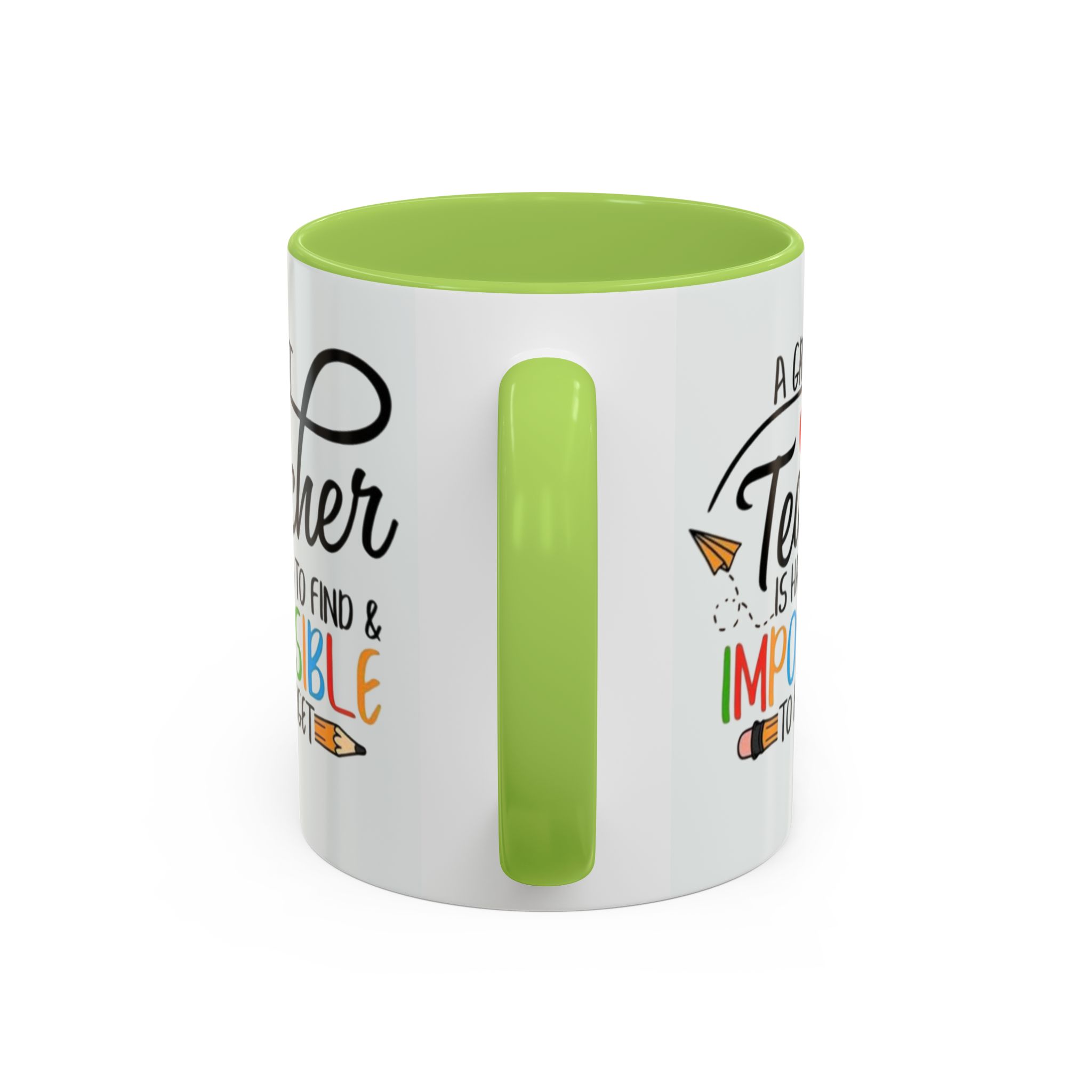 A Great Teacher Is Hard to Find Impossible to Forget Coffee Mug | Accent Mug (11/15oz) - Görsel 32