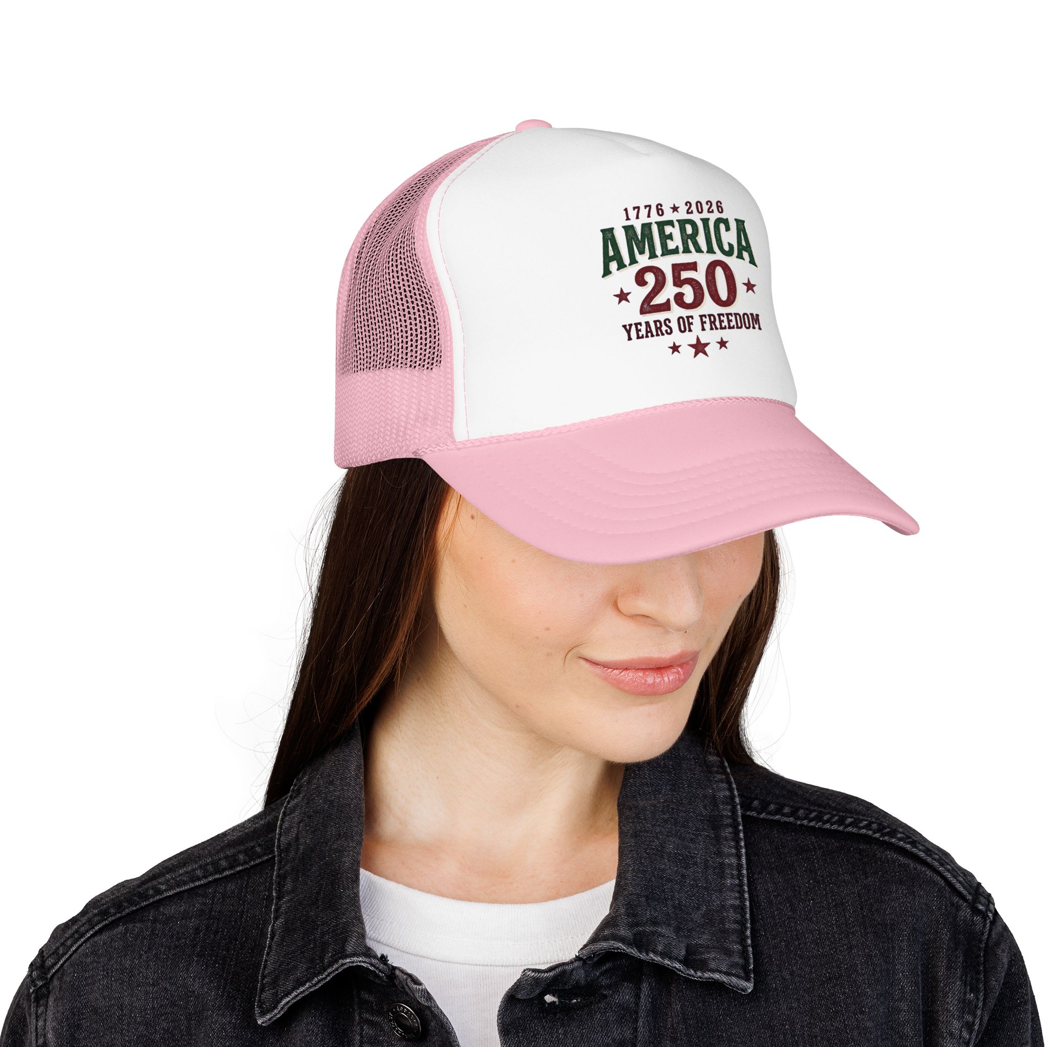 America 250 Foam Trucker Hat | Vintage Patriotic USA Celebration - Görsel 24