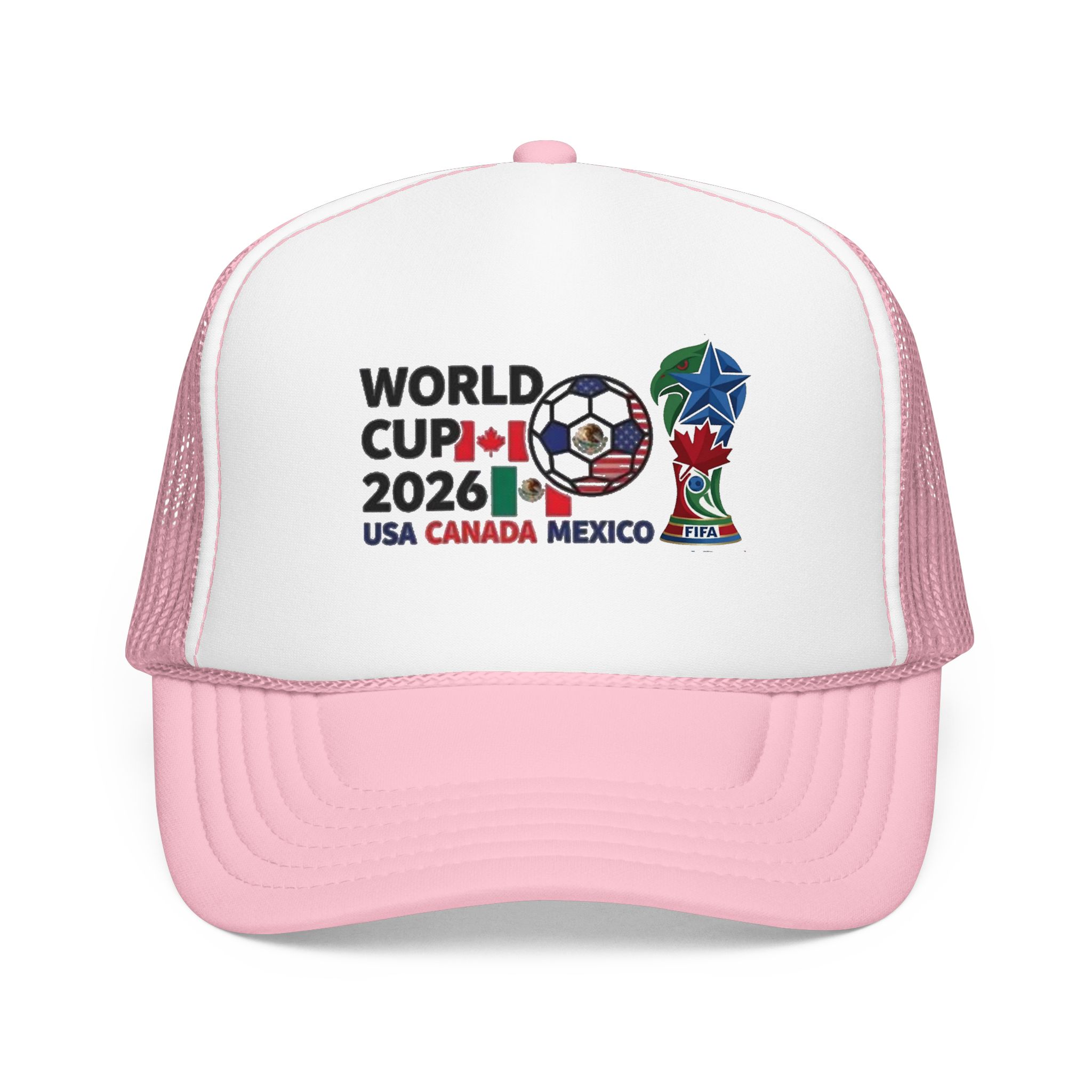 World Cup 2026 Soccer Logo Foam Trucker Hat | USA Canada Mexico - Görsel 21