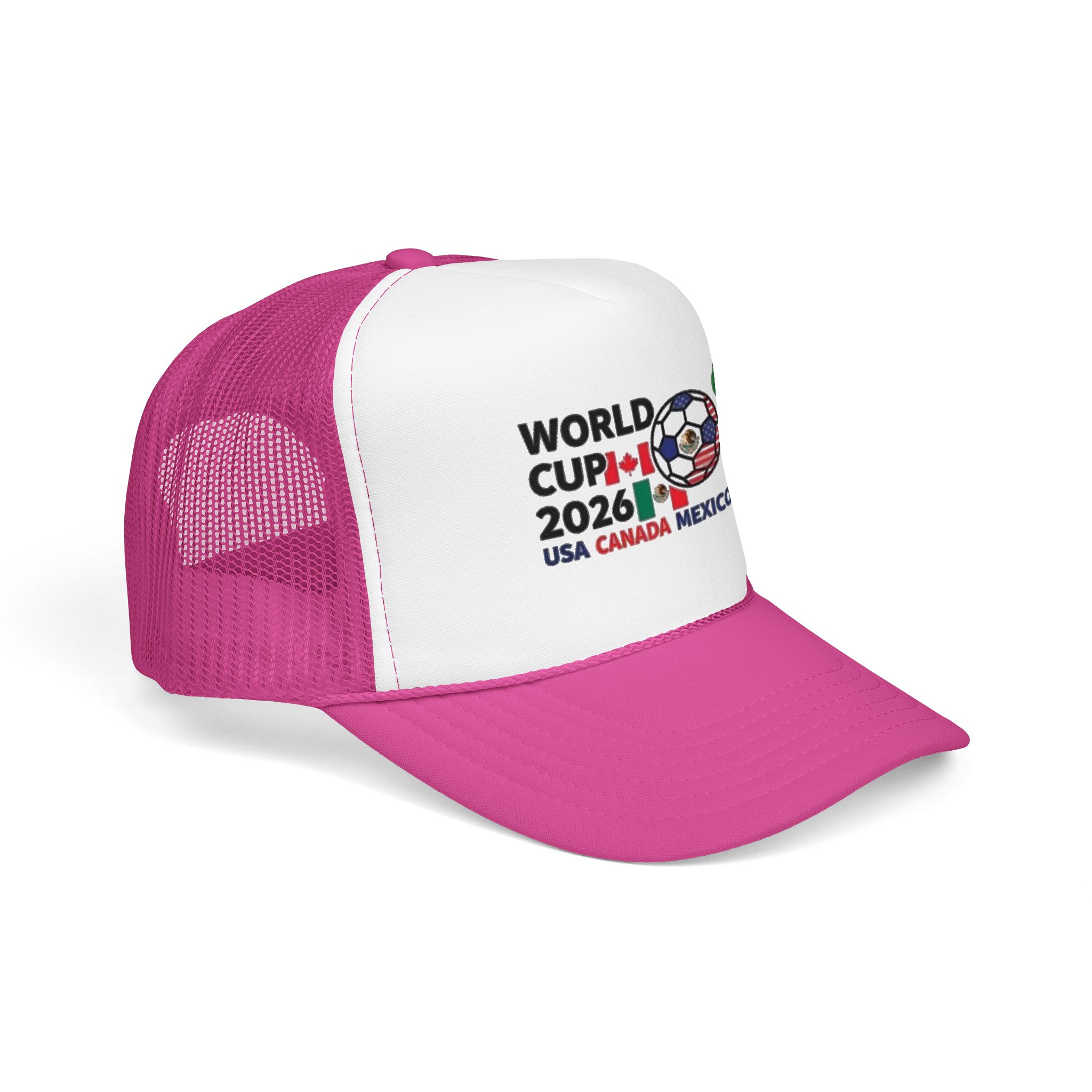 World Cup 2026 Soccer Logo Foam Trucker Hat | USA Canada Mexico - Görsel 14
