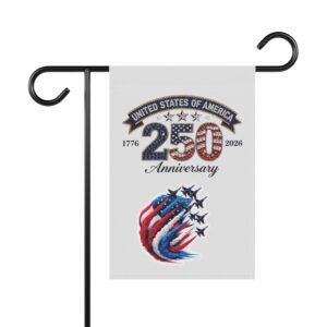 United States 250th Anniversary Garden Banner | Patriotic USA Flag Jets