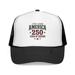 America 250 Foam Trucker Hat | Vintage Patriotic USA Celebration