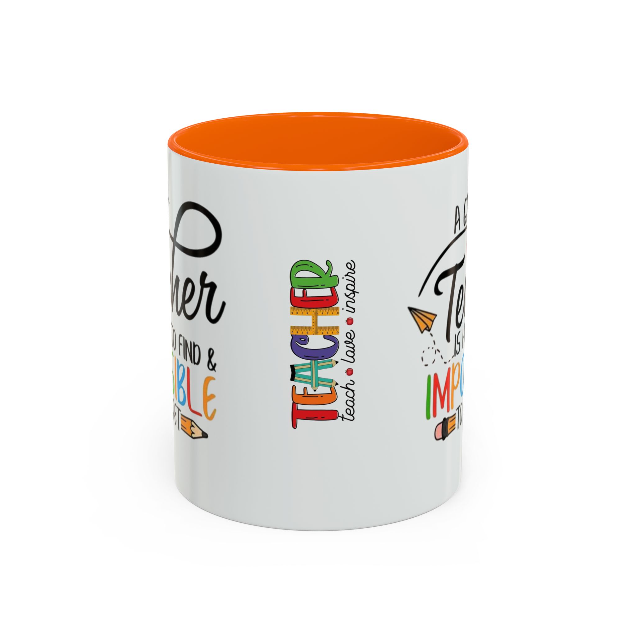 A Great Teacher Is Hard to Find Impossible to Forget Coffee Mug | Accent Mug (11/15oz) - Görsel 21