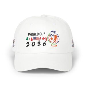 2026 World Cup Soccer Embroidered Cap | Flags & Mascot Dad Cap
