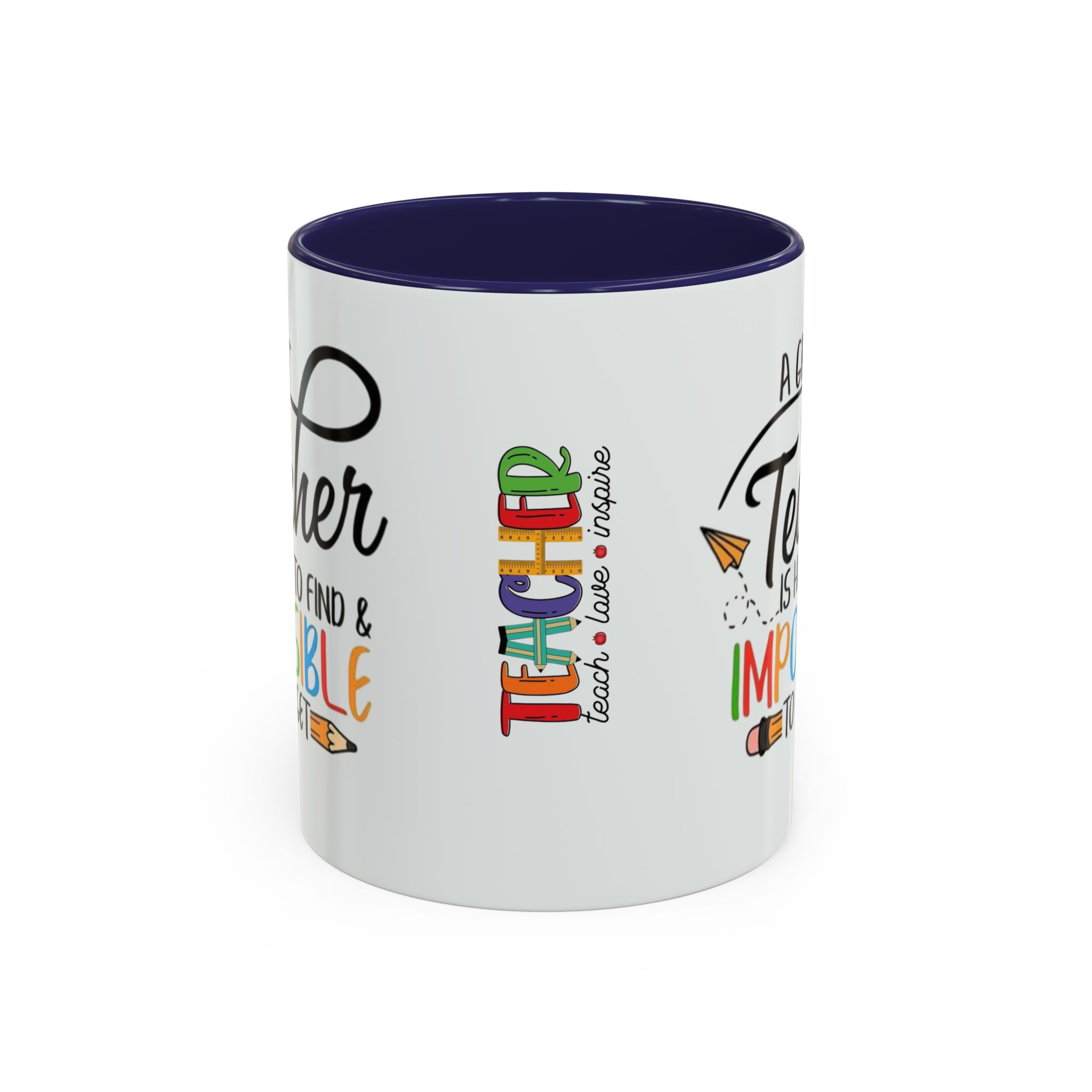 A Great Teacher Is Hard to Find Impossible to Forget Coffee Mug | Accent Mug (11/15oz) - Görsel 5