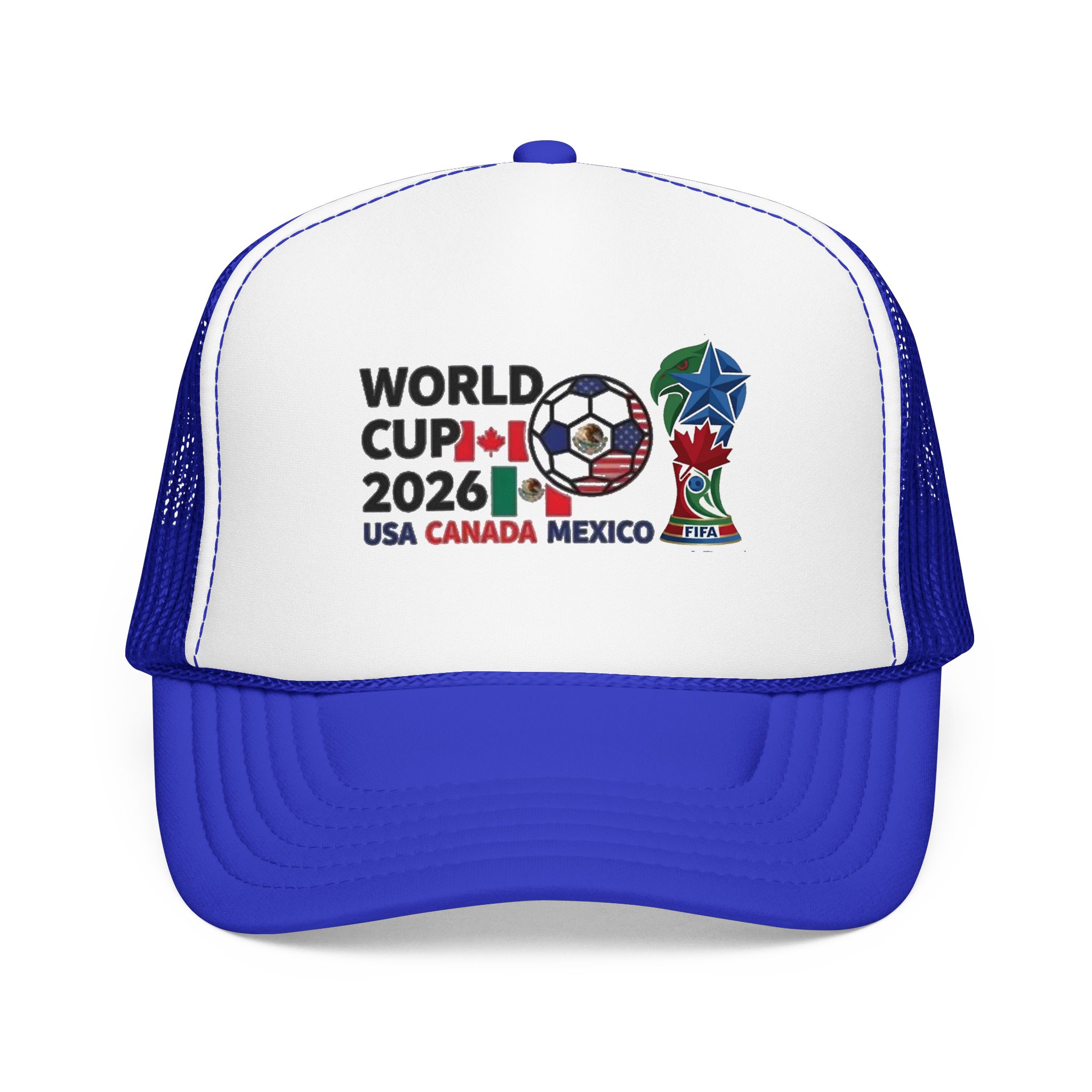 World Cup 2026 Soccer Logo Foam Trucker Hat | USA Canada Mexico - Görsel 33