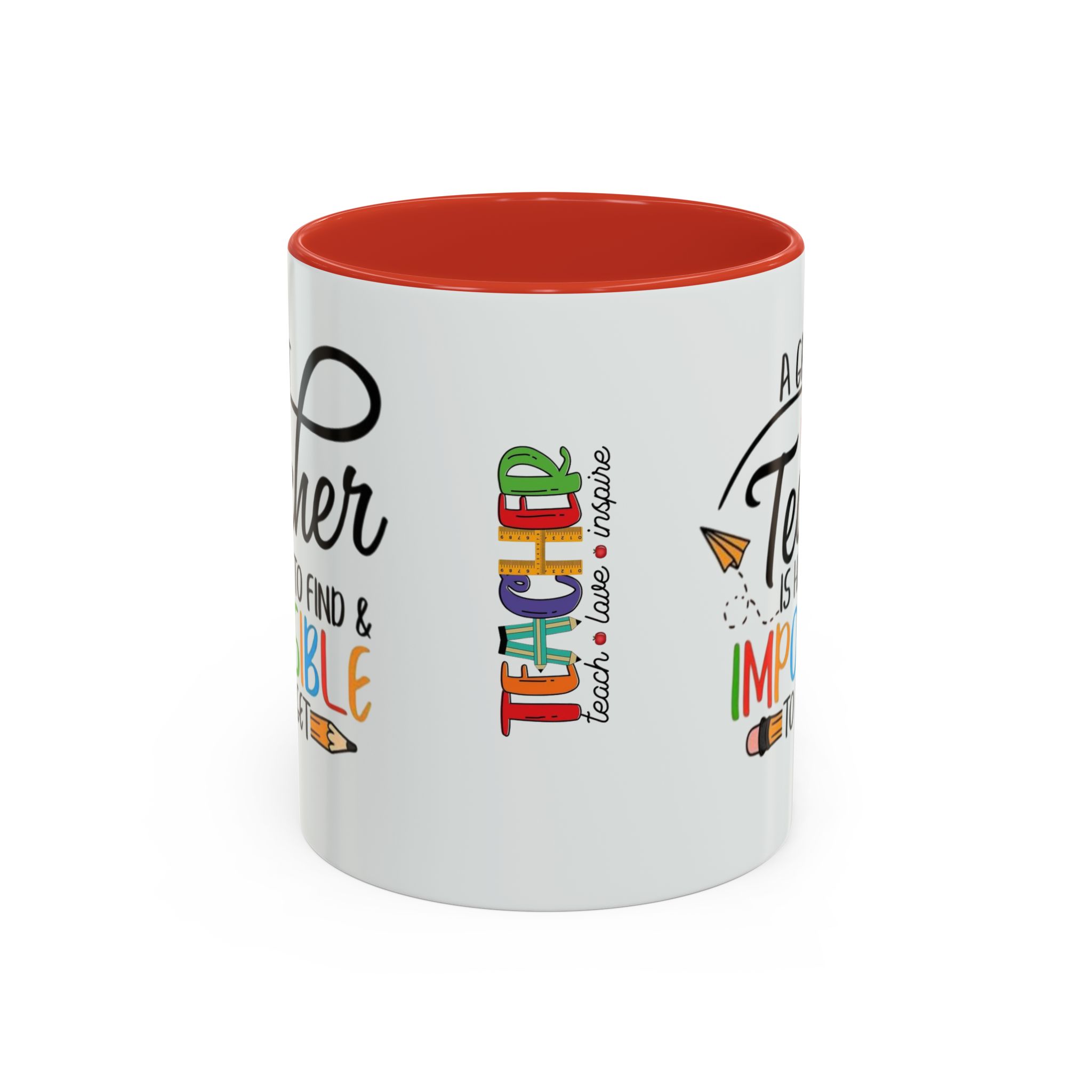 A Great Teacher Is Hard to Find Impossible to Forget Coffee Mug | Accent Mug (11/15oz) - Görsel 13