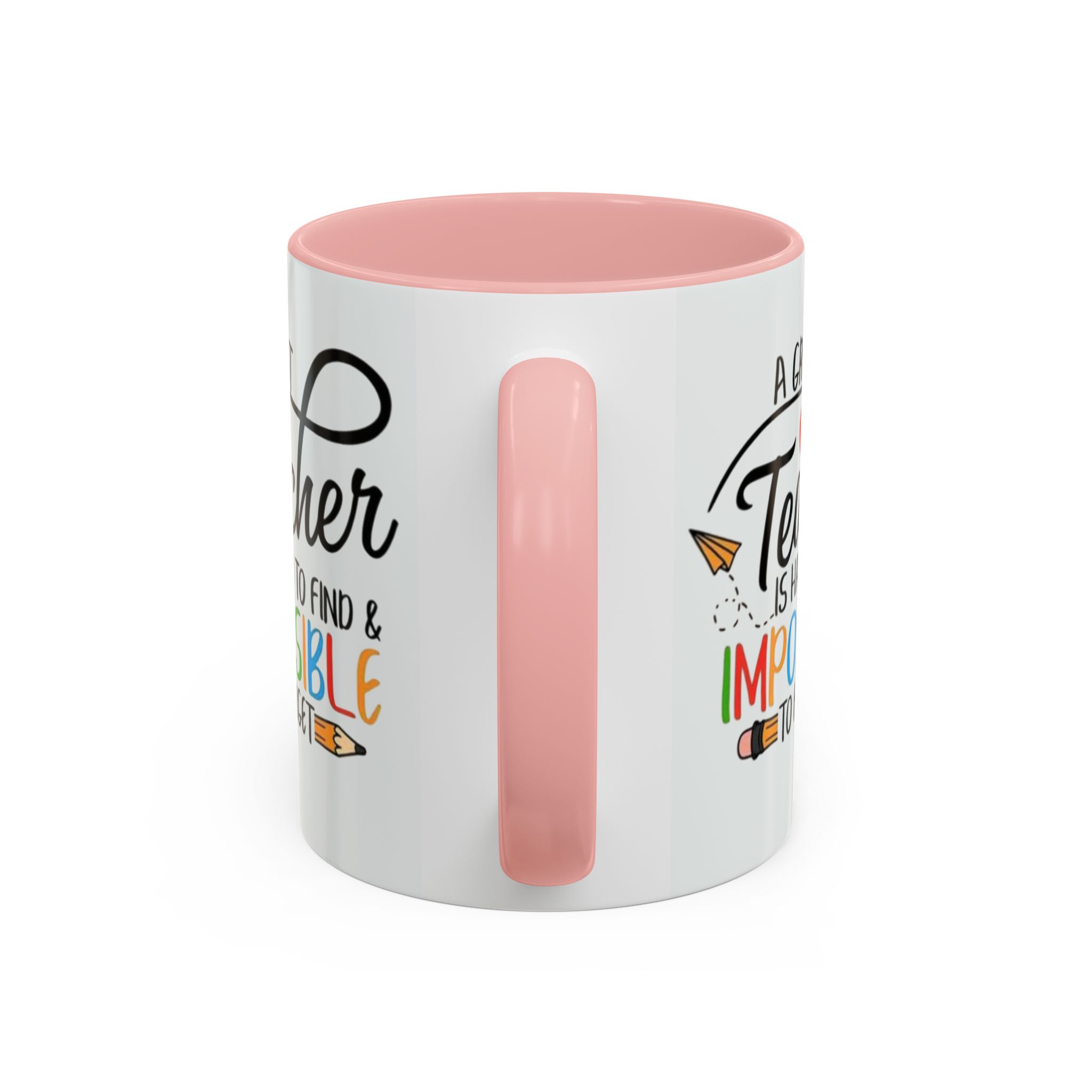 A Great Teacher Is Hard to Find Impossible to Forget Coffee Mug | Accent Mug (11/15oz) - Görsel 12